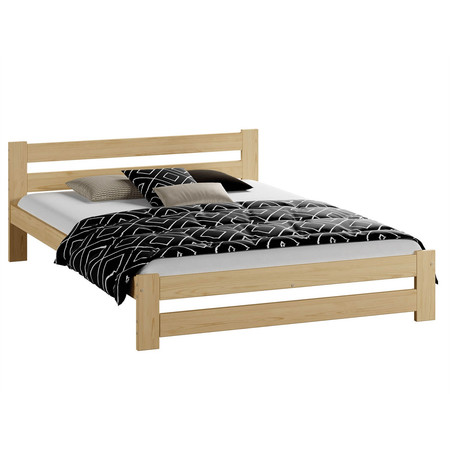 Posteľ Eureka 140x200 masív borovica Borovica