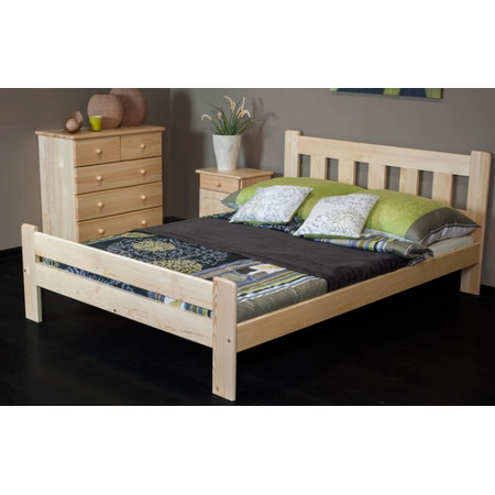 Posteľ GRETA 160x200cm z masívu borovice Borovica
