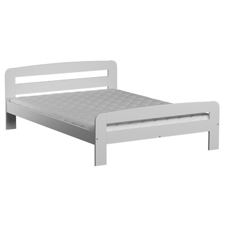 Posteľ Klaudia 160x200 z masívu borovice biela