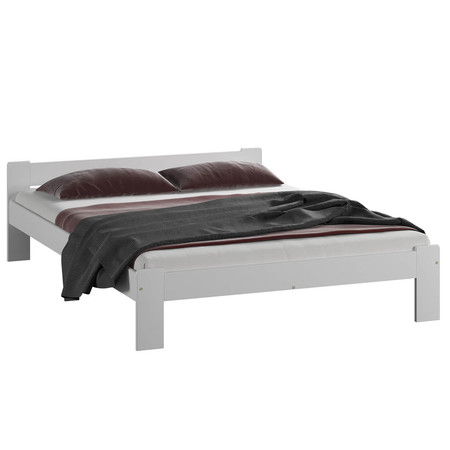 Posteľ Celinka 140x200 z masívu borovice biela