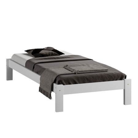 Posteľ Ada 90x200 z masívu borovice biela