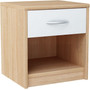 Nočný stolík SN01 Biela - dub sonoma