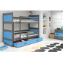 Detská poschodová posteľ RICO 160x80 cm Modrá Sivá 