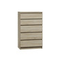 Komoda 5 zásuviek Malva Dub Sonoma