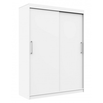 Šatníková skriňa posuvná 150 cm CLP MONO biela
