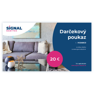 Darčekový poukaz v hodnote 20 €