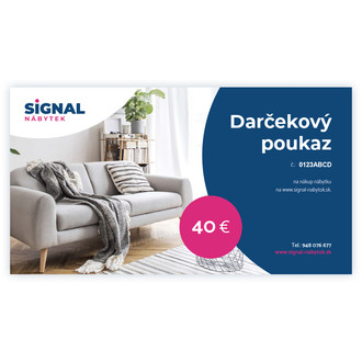 Darčekový poukaz v hodnote 40 €