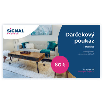 Darčekový poukaz v hodnote 80 €