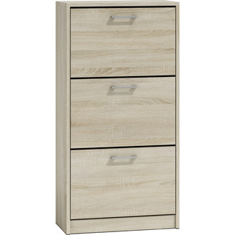 Skrinka na topánky PAULA tri diely dub sonoma