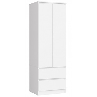 Šatníková skriňa STAR S60 2DSZ biela