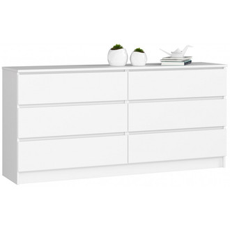 Komoda K160 6SZ biela