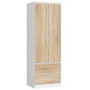 Skriňa STAR S60 2D 2SZ - biela/dub sonoma