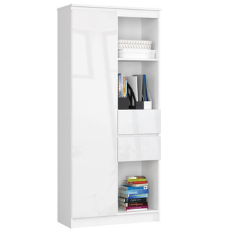 Regál R 80cm CLP R15 biela/lesk