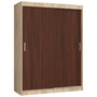 Šatníková skriňa posuvná 150 cm CLP MONO dub sonoma/wenge