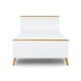 Posteľ FRISK 90 cm - biela/ dub
