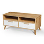 Televizny stolík RTV  SKADI 100 cm - dub/biela