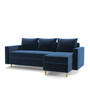 Rozkladacia rohová sedacia súprava RIO Modrá