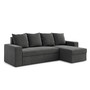 Rozkladacia rohová sedacia súprava DANTE Tmavosivá