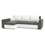 Rohová rozkladacia sedacia súprava PAUL MODEL 2 Sivá/biela Ľavá