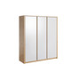 Šatníková skriňa MALTA S3D Dub artisan/biela