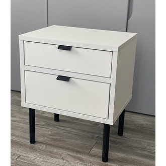 Nočný stolík BASIA - biela mat 