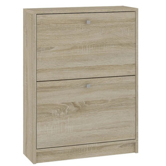 Skrinka na topanky s dvomi dvierkami dub sonoma