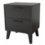 Nočný stolík LILI - čierna matná