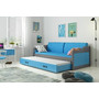 Detská posteľ alebo gauč s výsuvnou posteľou DAVID 190x80 cm Modrá Sivá