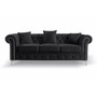 Pohovka Roma Chesterfield III Čierna