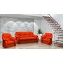 Set pohovka + 2 kreslá ROMA Oranžová - galéria #5
