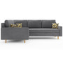 Rohová rozkladacia sedacia súprava ETNA II Sivá Pravá - galéria #3