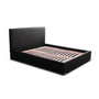 Čalúnená posteľ NEVADA čierna rozmer 160x200 cm - galéria #1