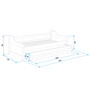 Detská posteľ alebo gauč s výsuvnou posteľou DAVID 190x80 cm Sivá Sivá - galéria #6