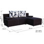 Rohová sedačka rozkladacia KAMIL Čierna - galéria #9