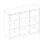 Komoda 3D3S 120 cm biela - galéria #2