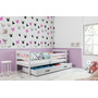 Detská posteľ ERYK 190x80 cm Biela Ružová - galéria #1