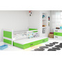 Detská posteľ s výsuvnou posteľou RICO 200x90 cm Zelená Biela - galéria #4