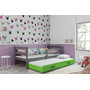 Detská posteľ s výsuvnou posteľou ERYK 190x80 cm Zelená Sivá  - galéria #3