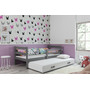 Detská posteľ s výsuvnou posteľou ERYK 200x90 cm Biela Ružová - galéria #3