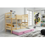 Detská poschodová posteľ s výsuvnou posteľou ERYK 160x80 cm Biela Biela - galéria #2