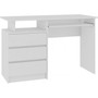 Počítačový stôl CLP 135 cm biely - galéria #3