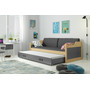 Detská posteľ alebo gauč s výsuvnou posteľou DAVID 200x90 cm Ružová Sivá - galéria #9