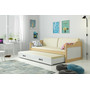 Detská posteľ alebo gauč s výsuvnou posteľou DAVID 200x90 cm Ružová Biela - galéria #8