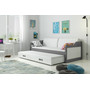 Detská posteľ alebo gauč s výsuvnou posteľou DAVID 200x90 cm Modrá Biela - galéria #13
