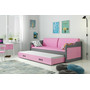 Detská posteľ alebo gauč s výsuvnou posteľou DAVID 200x90 cm Ružová Biela - galéria #12
