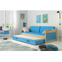 Detská posteľ alebo gauč s výsuvnou posteľou DAVID 200x90 cm Modrá Sivá - galéria #5