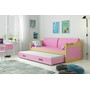 Detská posteľ alebo gauč s výsuvnou posteľou DAVID 200x90 cm Ružová Biela - galéria #7