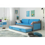 Detská posteľ alebo gauč s výsuvnou posteľou DAVID 200x90 cm Modrá Sivá - galéria #10
