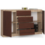 Komoda K160 2D4SZ sonoma / wenge - galéria #3