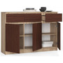 Komoda K140 3D3SZ sonoma / wenge - galéria #1